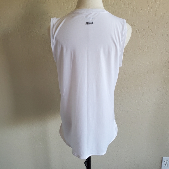 ⭐4/$20 Columbia Women's White Tank Top Medium - Picture 4 of 8